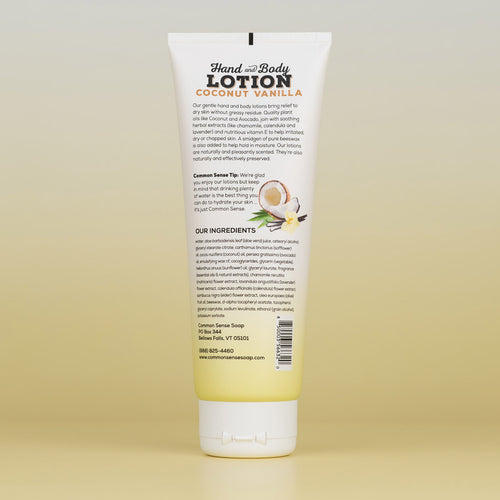 Coconut Vanilla Lotion - 8 oz tube