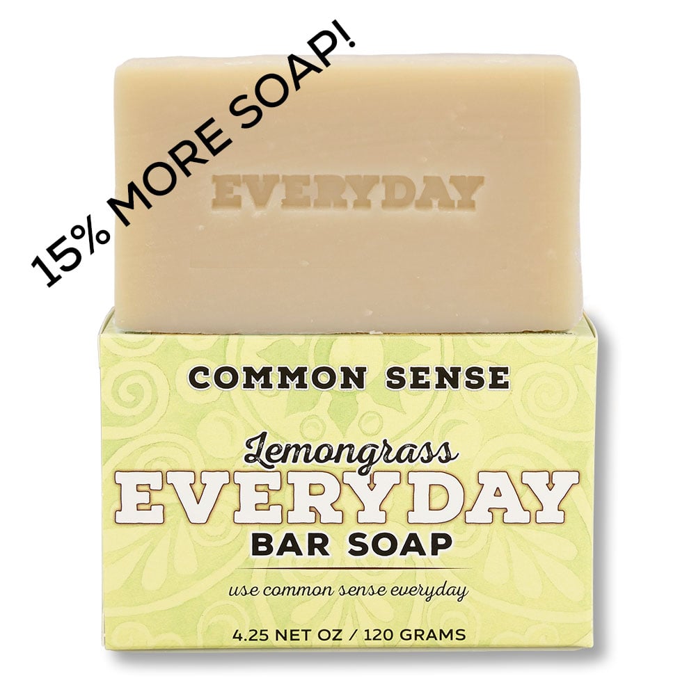 Everyday Lemongrass Bar Soap - 4.25 oz - Common Sense Soap