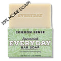 Everyday Spearmint Bar Soap - 4.25 oz - Common Sense Soap