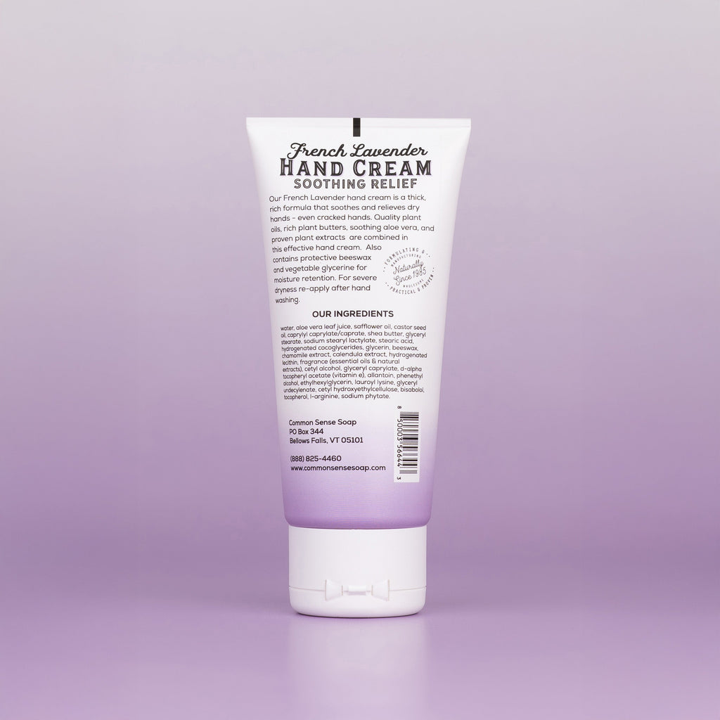 French Lavender Hand Cream 3 oz. - Common Sense Soap