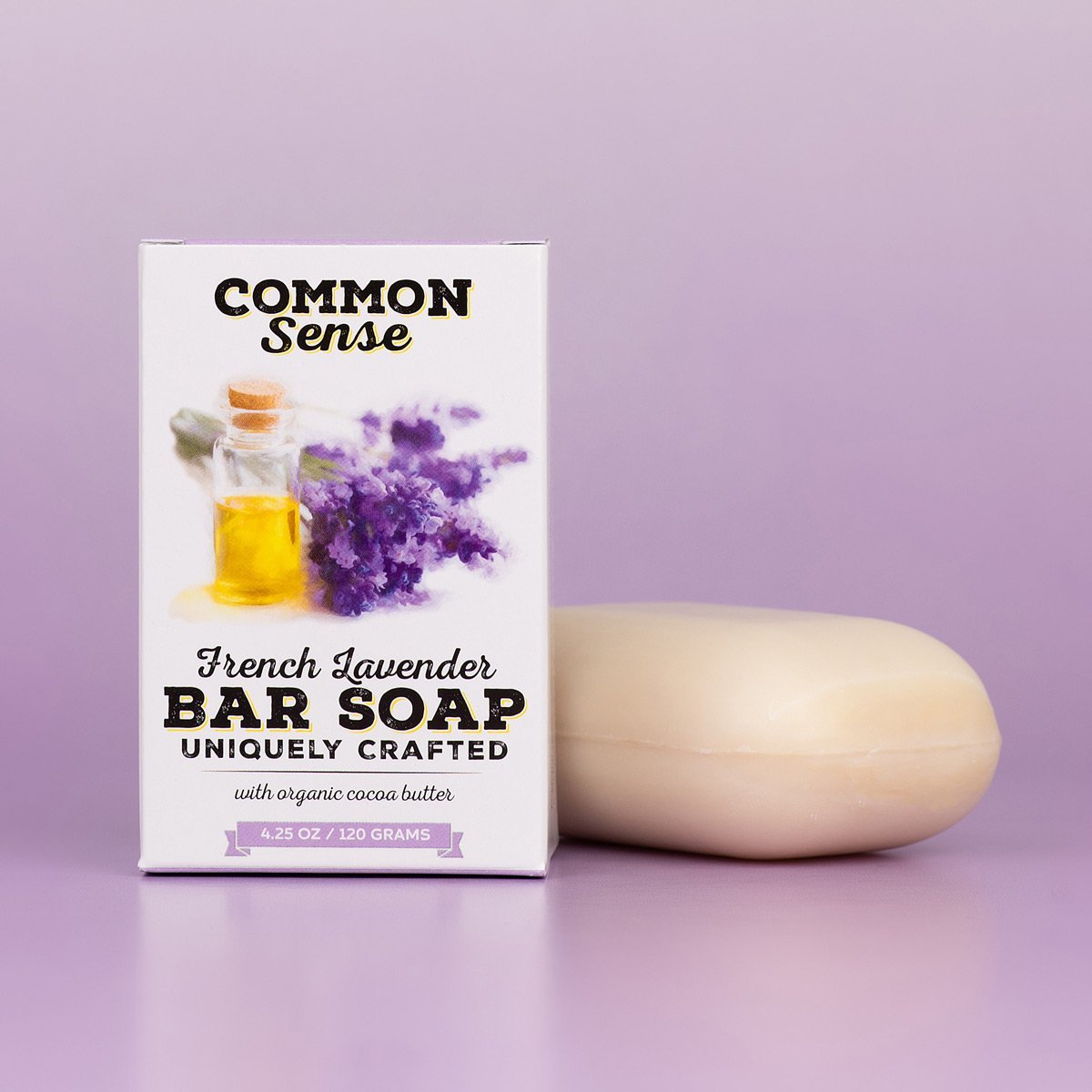 French Lavender Triple Milled Bar - Common Sense Soap