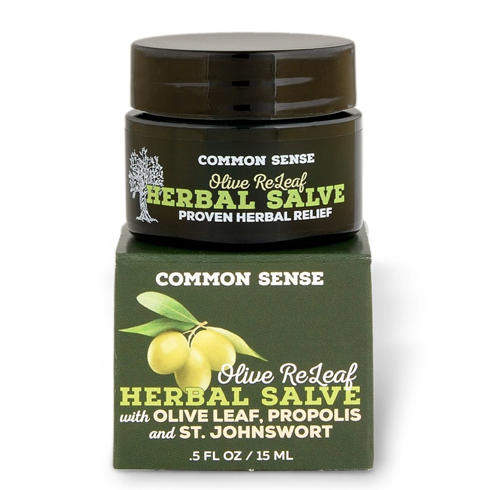 Olive ReLeaf Herbal Salve - 0.5 oz - Common Sense Soap