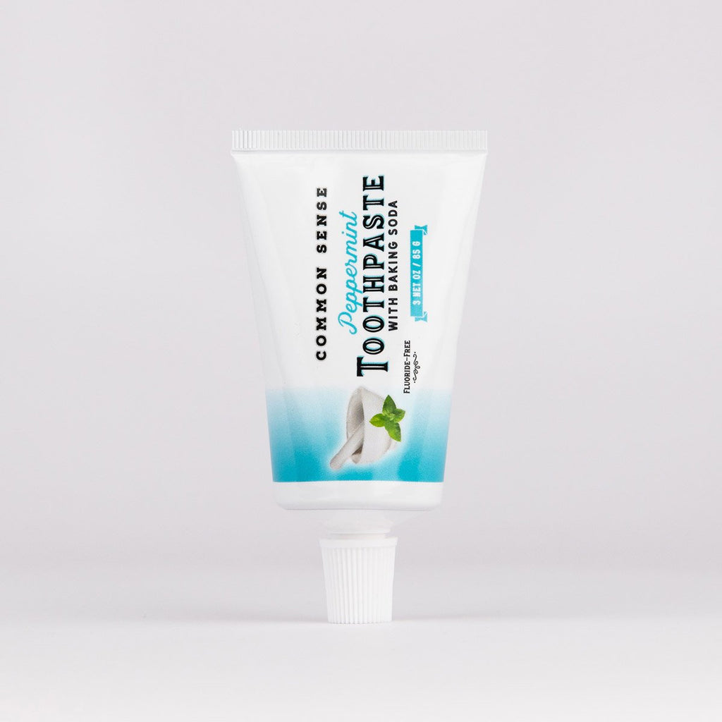 Peppermint Baking Soda Toothpaste (Travel Size) - Common Sense Soap