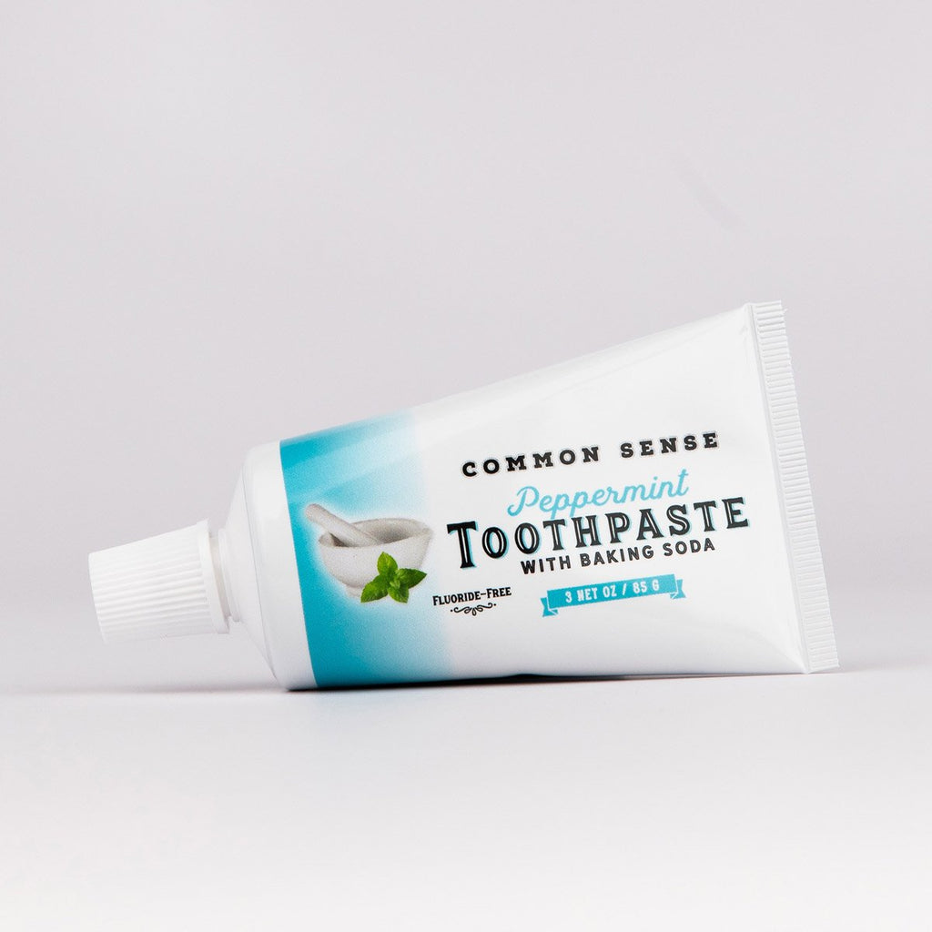 Peppermint Baking Soda Toothpaste (Travel Size) - Common Sense Soap