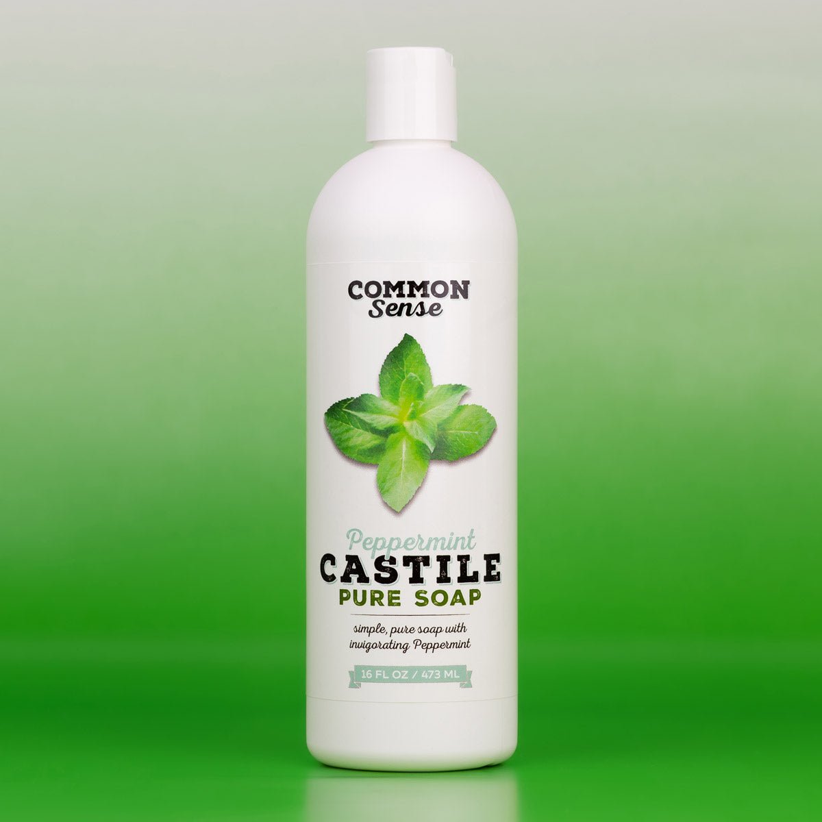 Peppermint Castile - 16 oz - Common Sense Soap
