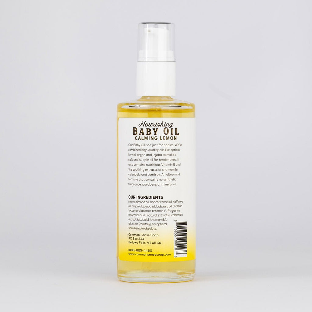 Tender Ones Baby Oil - 4 oz - Common Sense Soap