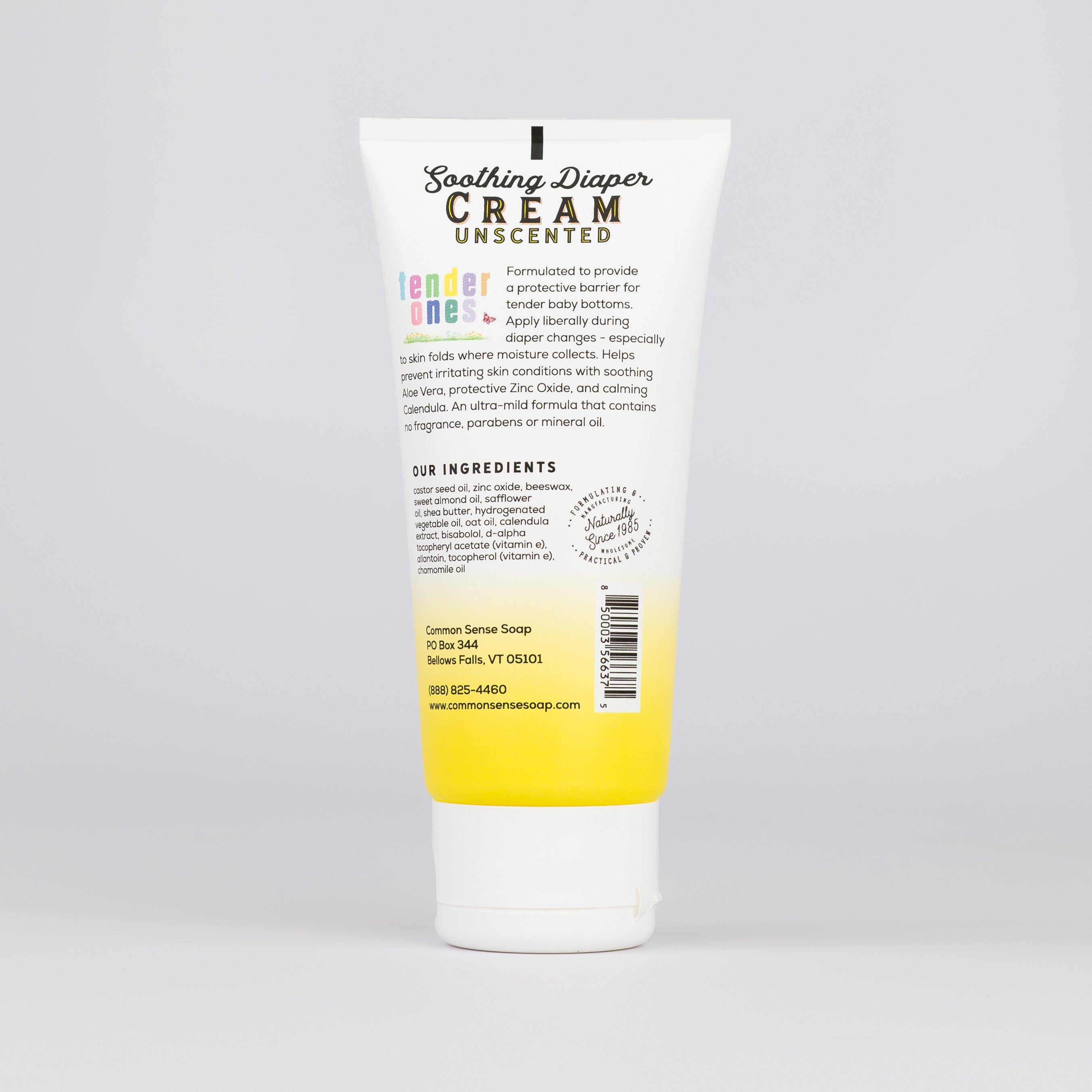 Tender Ones, Soothing Diaper Cream - 3 fl. oz - Common Sense Soap